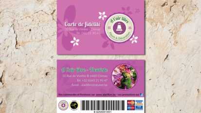 Cartes de fidélité – A l’Air Libre